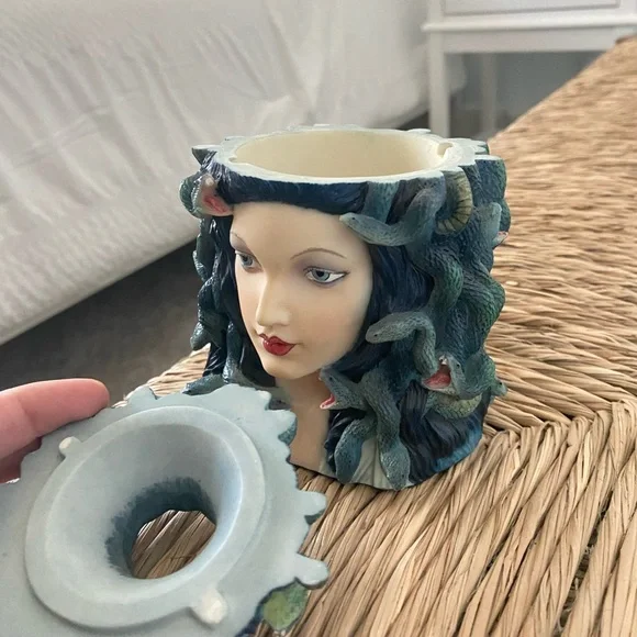Medusa Head Incense Holder, Jar, or Mini Flower Pot - Picture 2 of 2